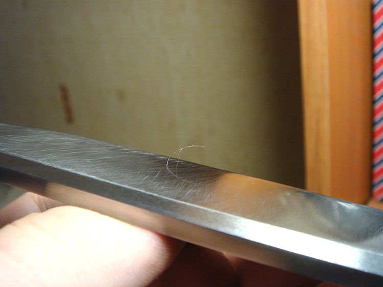 Заточка ножа до состояния строгания волоса
